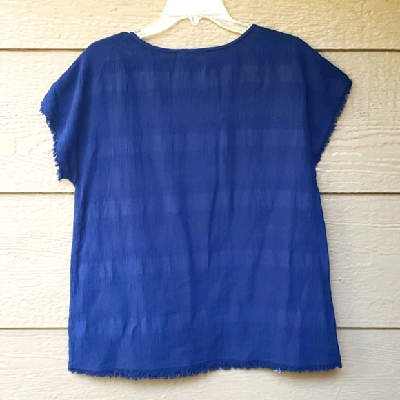 Doe & Rae gauze button down top S NWOT - Picture 5 of 5